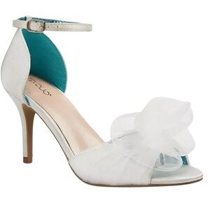 Tevolio Rylan Tulle Ankle Strap High Heels 9.5 NWT